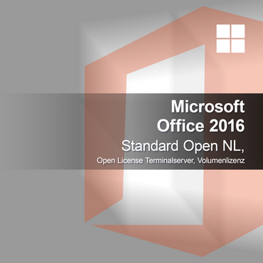 Microsoft Office 2016 Standard Open NL, Licença Open Terminalserver, Licença por Volume