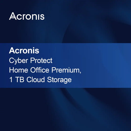 Acronis Cyber Protect Home Office Premium, 1 TB de almacenamiento en la nube
