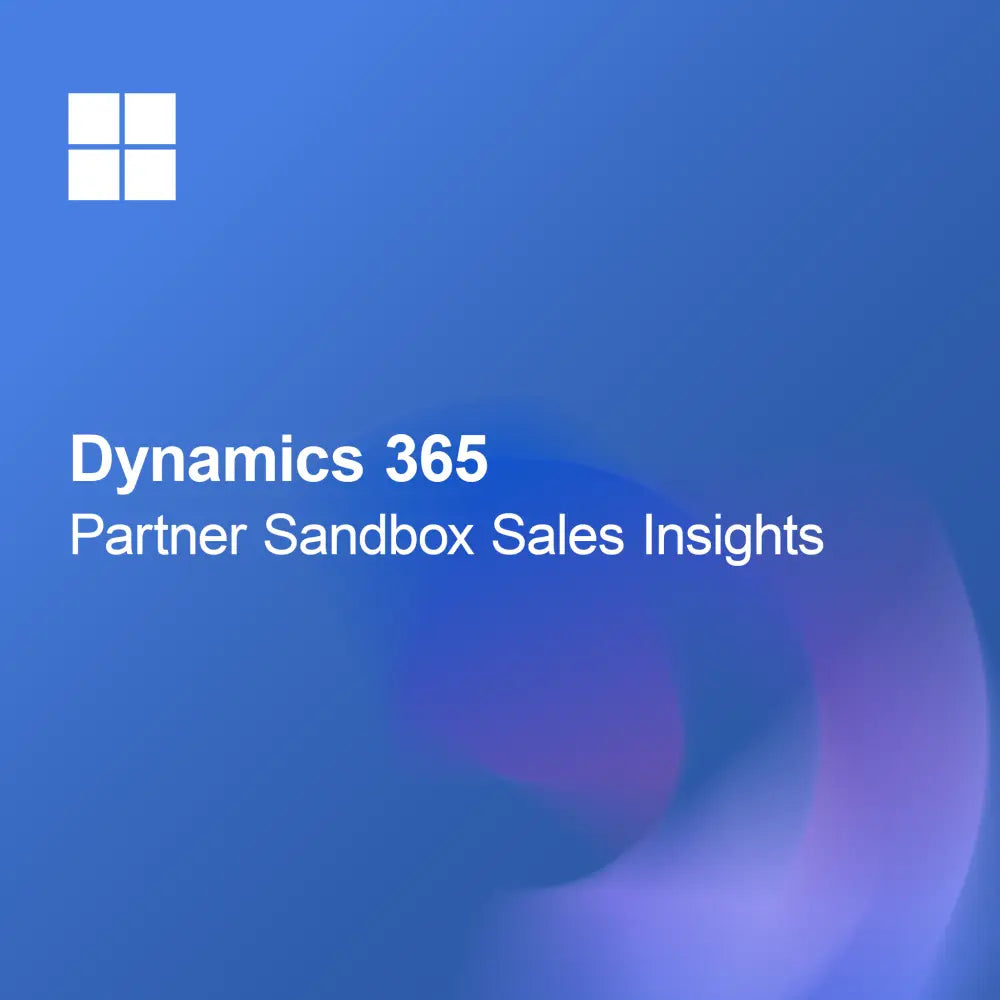 Dynamics 365 Parceiro Sandbox Insights de Vendas