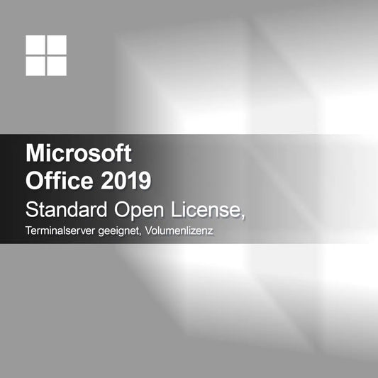 Microsoft Office 2019 Standard Licença Aberta, adequado para Terminalserver, Licença por Volume