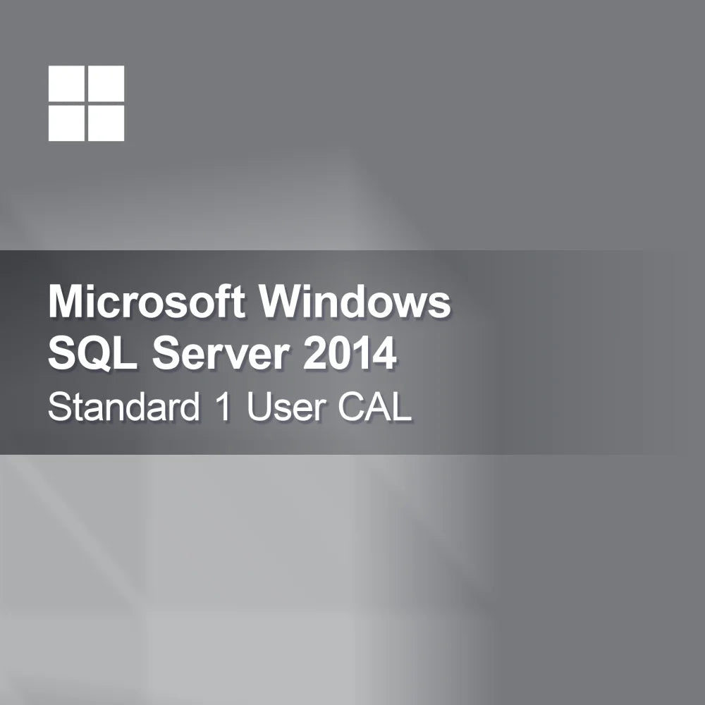 Microsoft SQL Server 2014 Standard 1 Utilizador CAL