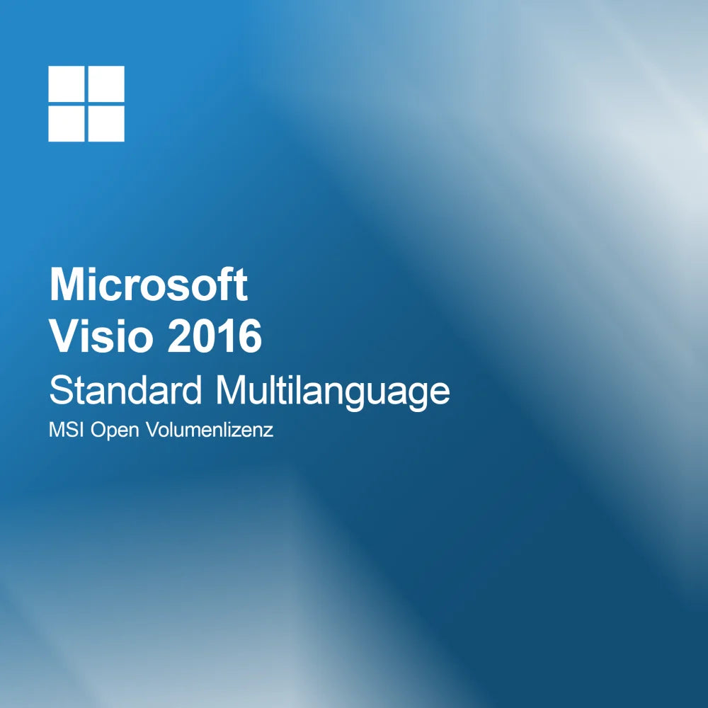 Microsoft Visio 2016 Standard Multilanguage MSI Open Licença por Volume