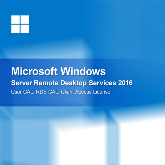Licença de Acesso de Cliente (CAL) de Utilizador para Serviços de Ambiente de Trabalho Remoto do Microsoft Windows Server 2016, CAL RDS, Licença de Acesso de Cliente