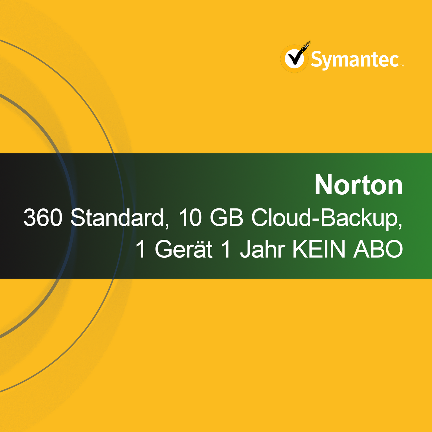 Norton 360 Standard, 10 Go de sauvegarde cloud, 1 appareil 1 an SANS ABONNEMENT