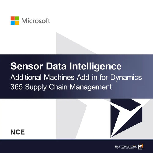 Add-in de Máquinas Adicionais de Inteligência de Dados de Sensores para Dynamics 365 Supply Chain Management (NCE)