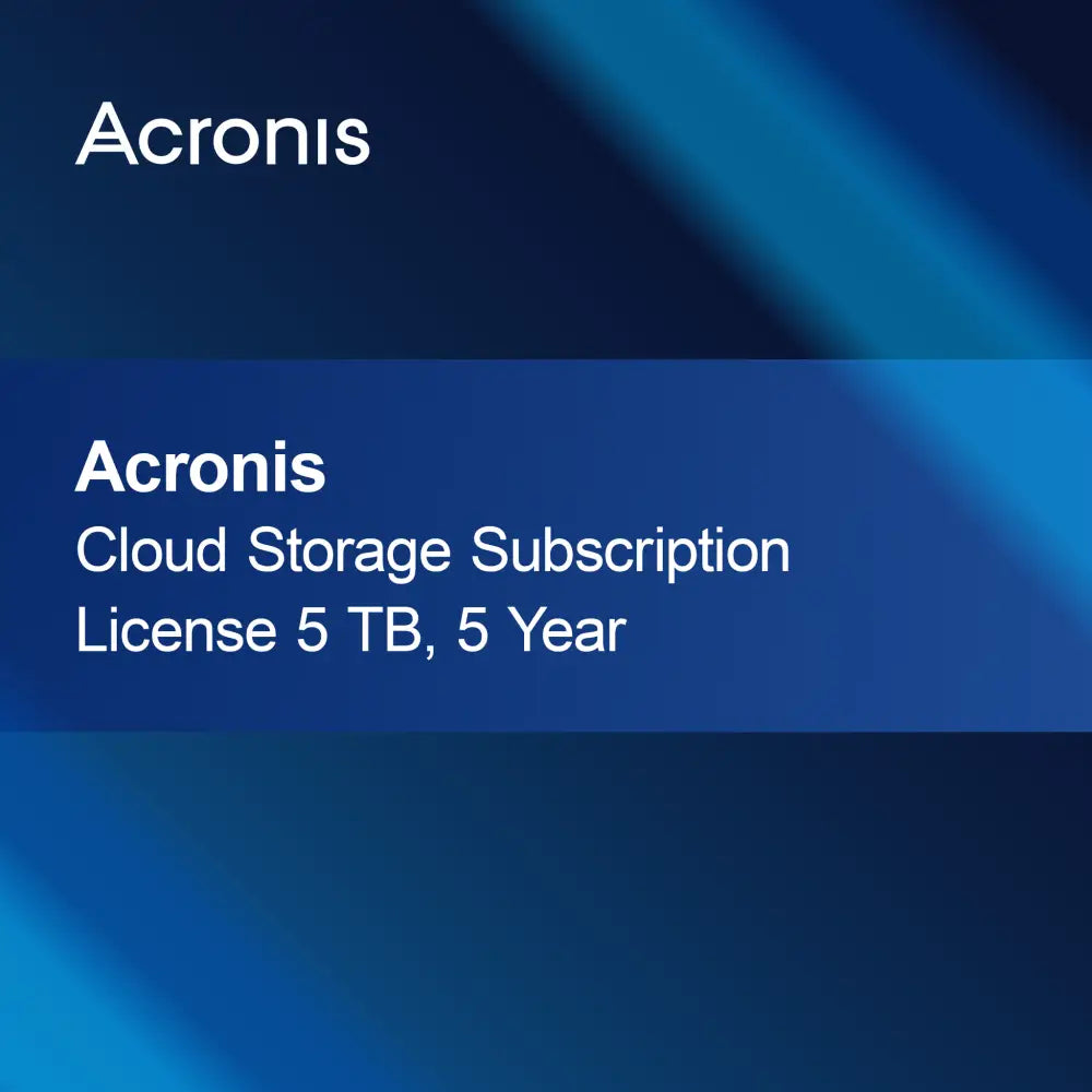 Licença de Subscrição Acronis Cloud Storage 5 TB, 5 Anos