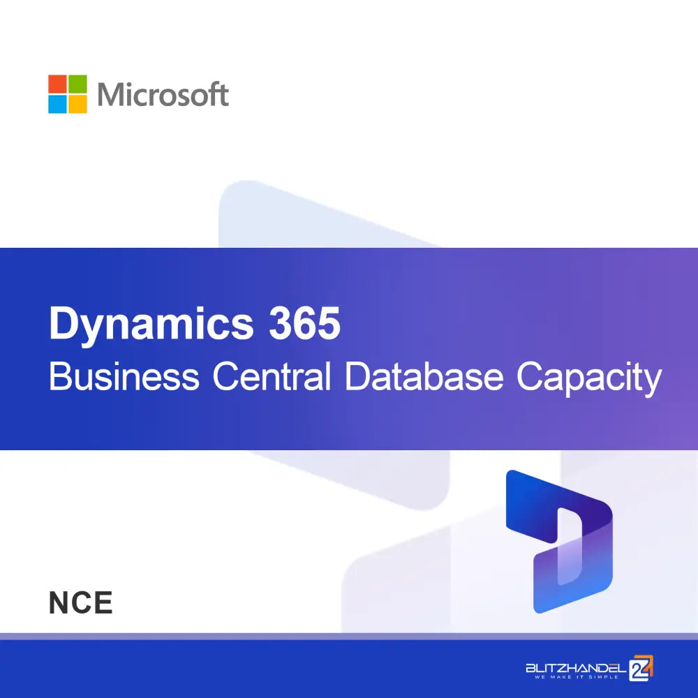 Exceso de capacidad de base de datos de Dynamics 365 Business Central (NCE)