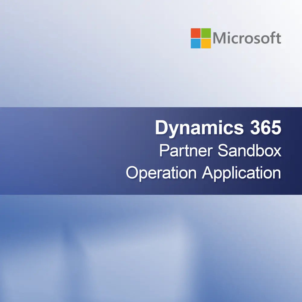 Aplicação de Operação Sandbox para Parceiros Dynamics 365