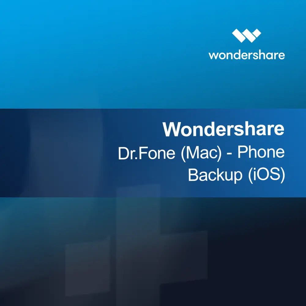 Wondershare Dr.Fone (Mac) - Cópia de Segurança do Telemóvel (iOS)