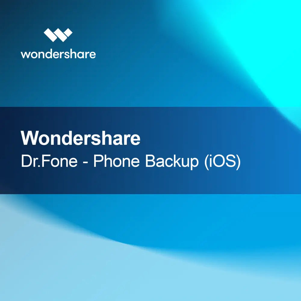 Wondershare Dr.Fone - Cópia de Segurança do Telemóvel (iOS)